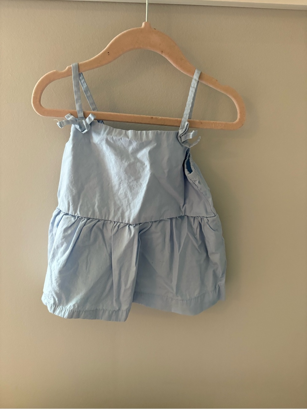 H&M Light Blue Top with Bow Straps